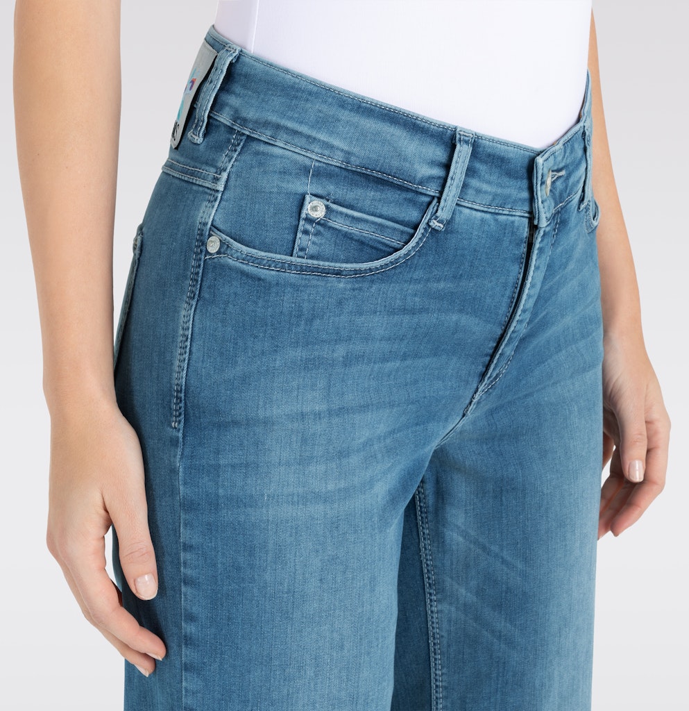 MAC Dream wide jeans loose fit dames – blue denim - L34