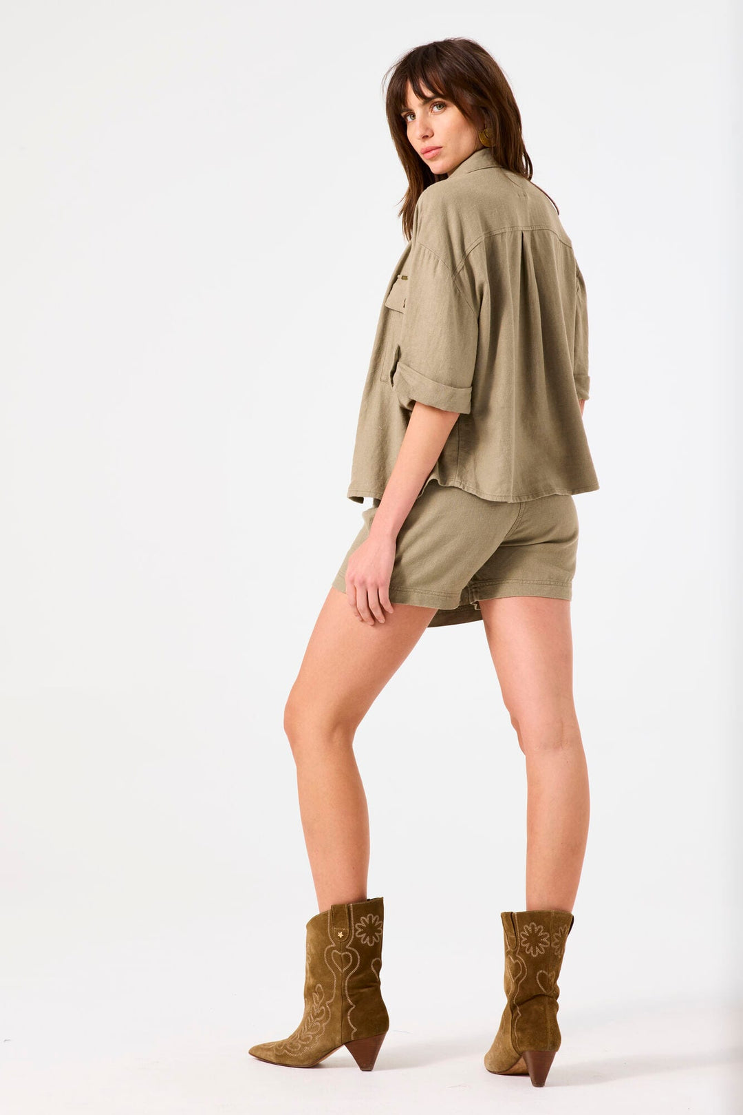 Garcia woman skort D50122 kaki – dames