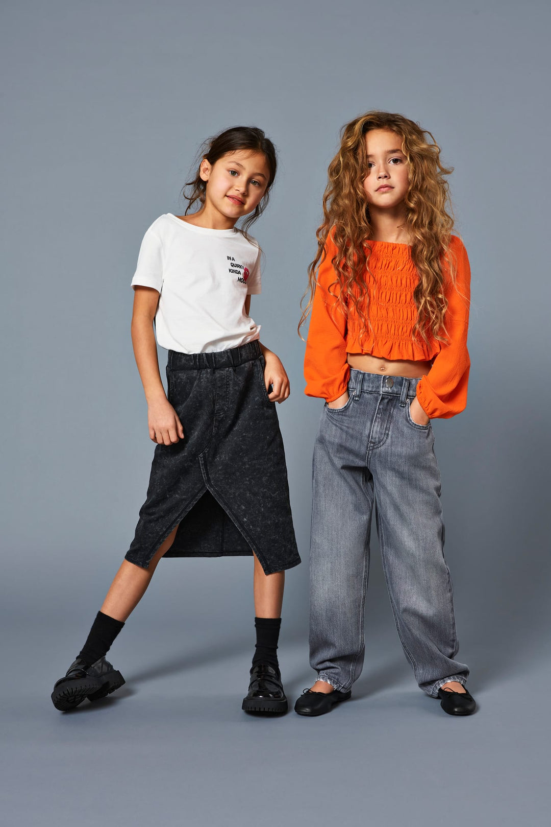 KIDS ONLY Donna spijkerrok antraciet – meisjes