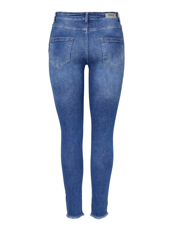 Only 15195681 BLUSH skinny fit jeans – dames - Blue Denim - L34