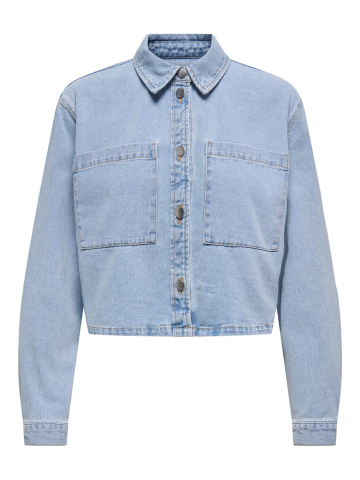 Jacqueline de Yong JDYMARLY denim jack – dames - Blue Denim