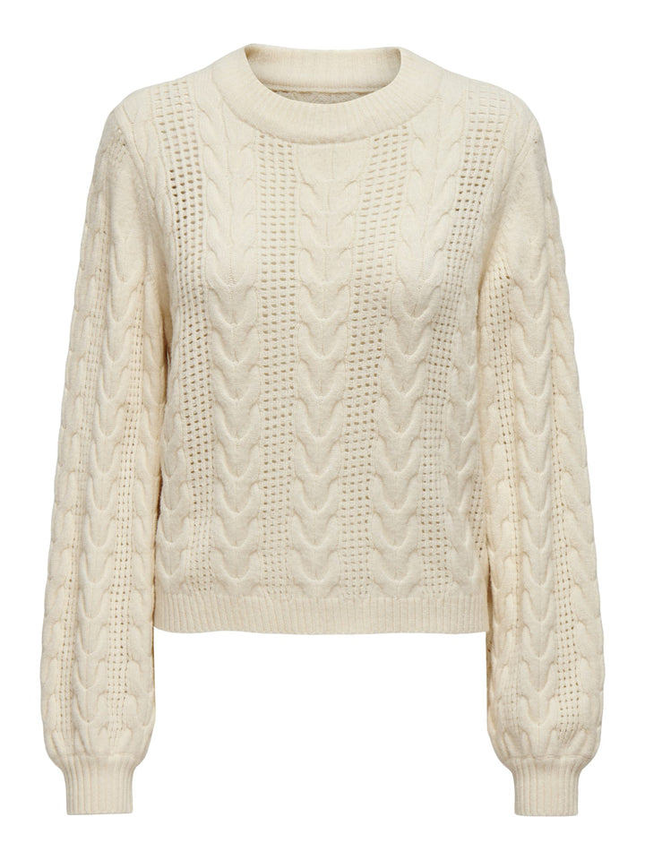 Only trui dames ecru – ONLRUBINA LIFE LS CABLE