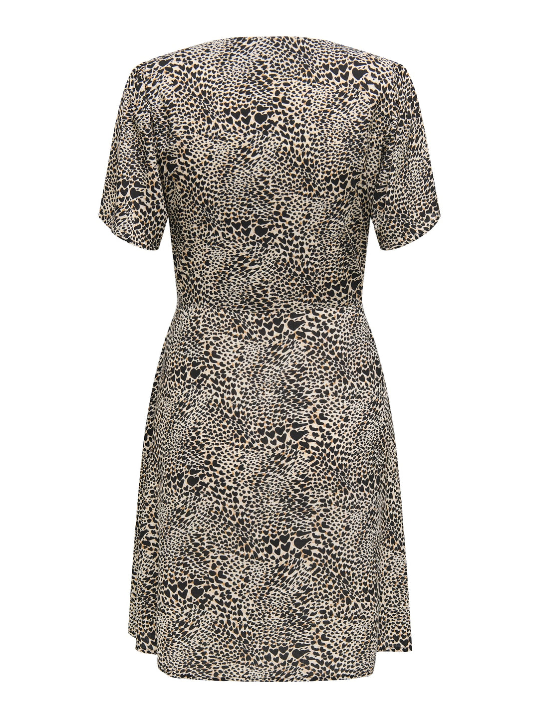 Only Evida jurk kort zwart dessin – dames