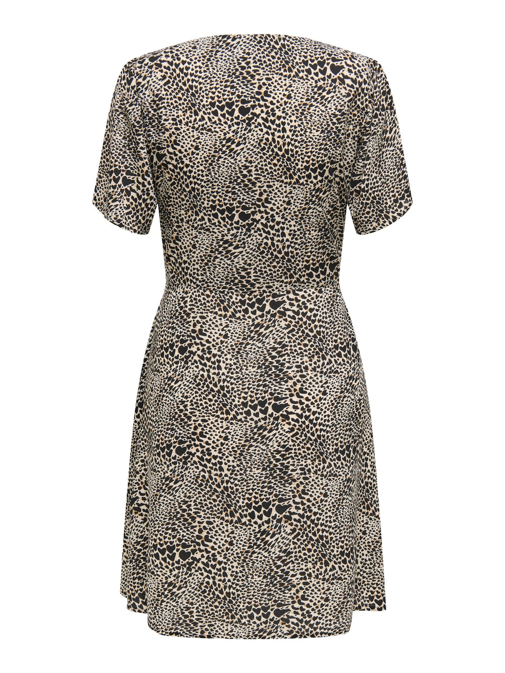 Only 15237382 Evida jurk kort zwart dessin – dames