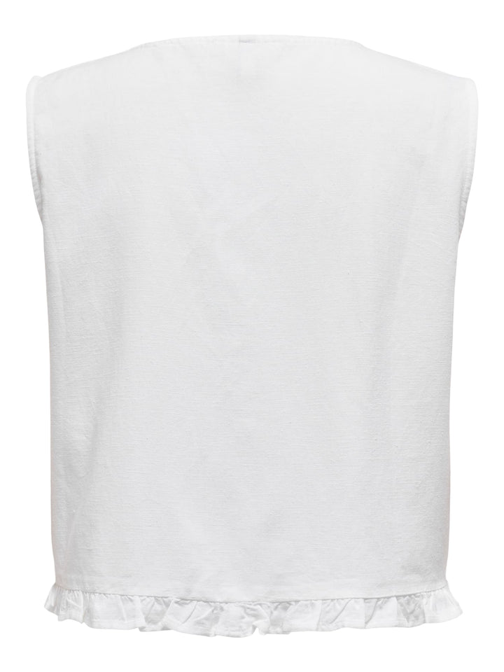 Only Jakiri gilet dames off-white