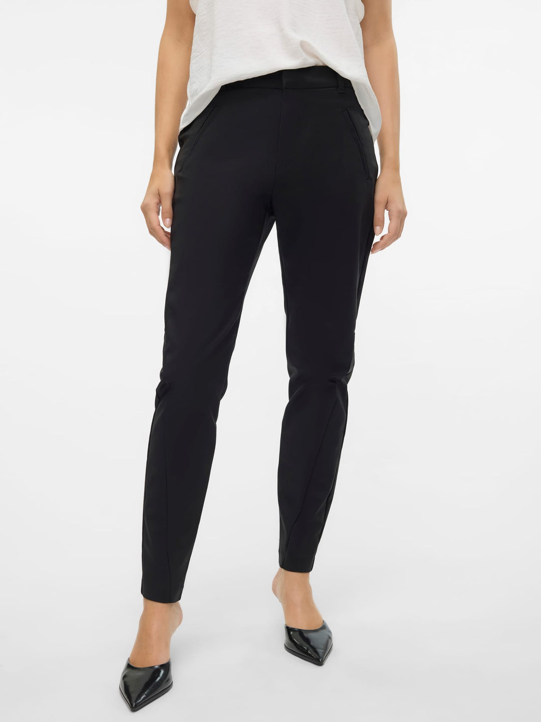 VERO MODA VMVICTORIA NW ANTIFIT ANKLE PANT – damesbroek - Zwart - L34