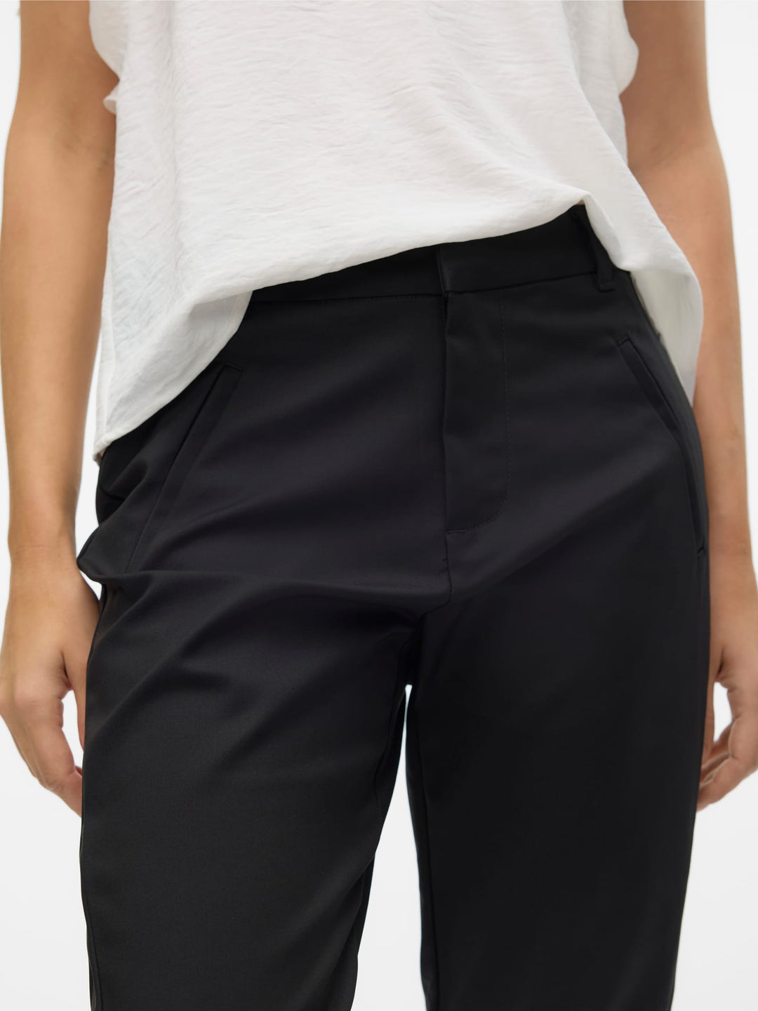 VERO MODA VMVICTORIA NW ANTIMFIT ANKLE PANT – dames - Zwart - L32