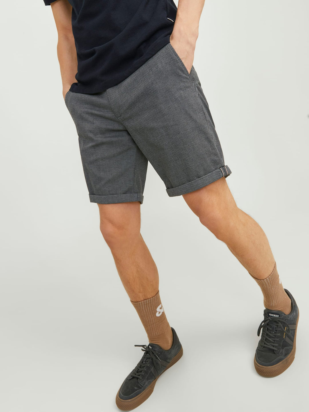 Jack & Jones Fury chino shorts blauw dessin – heren