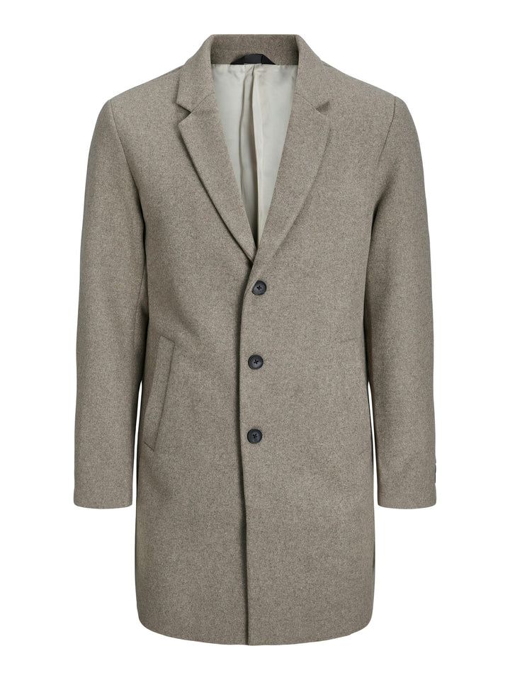 Jack & Jones JJEHARRISON wollen jas licht bruin – heren