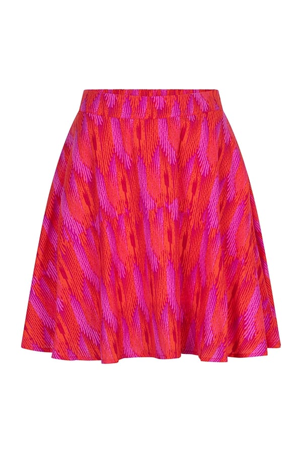 Lofty Manner QA35 C Lotte rok kort dames – rood dessin
