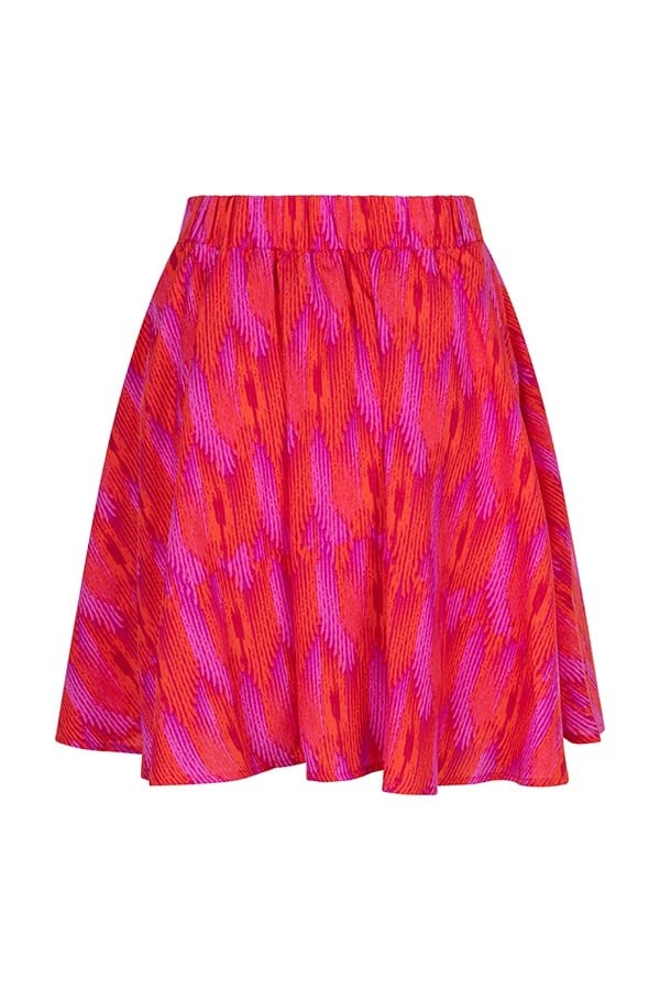 Lofty Manner QA35 C Lotte rok kort dames – rood dessin