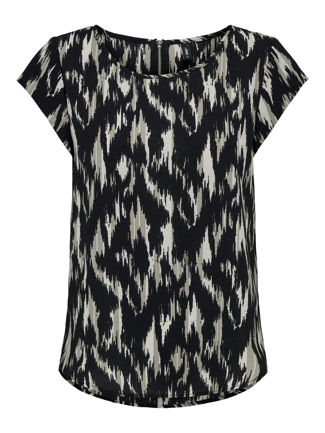 Only Vic blouse zwart dessin – dames