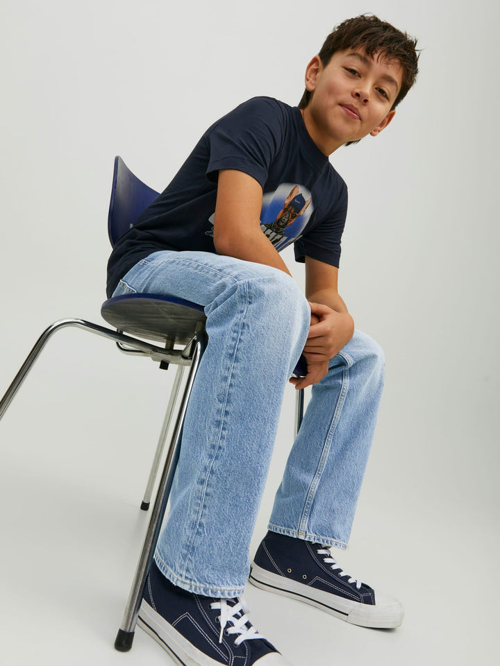 Jack & Jones Kids 12229486 Chris jeans loose fit – jongens - Blue Denim
