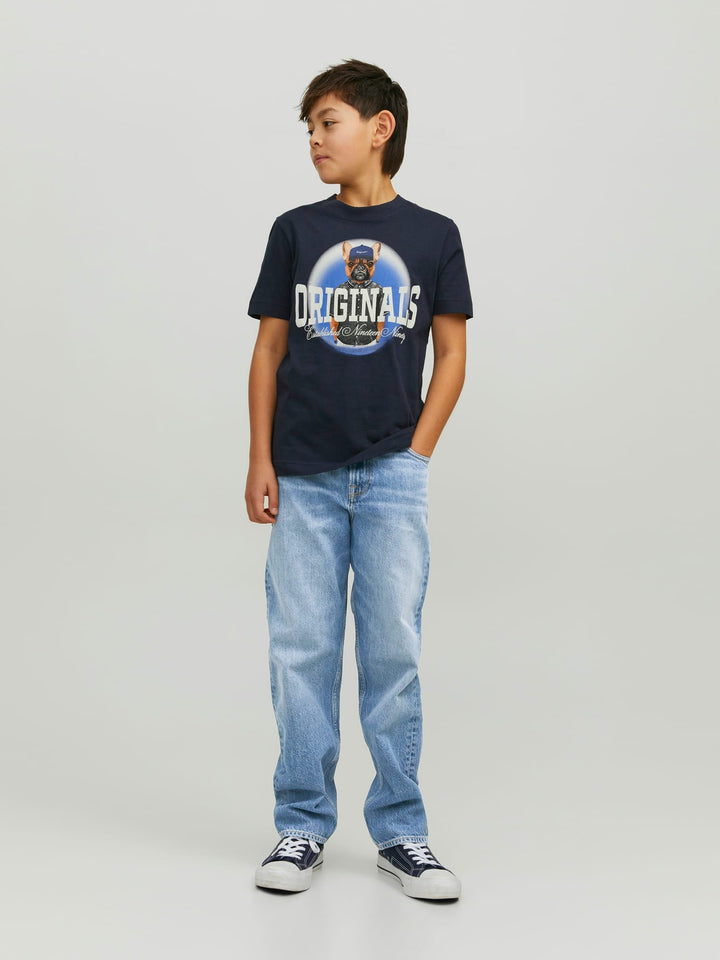 Jack & Jones Kids 12229486 Chris jeans loose fit – jongens - Blue Denim