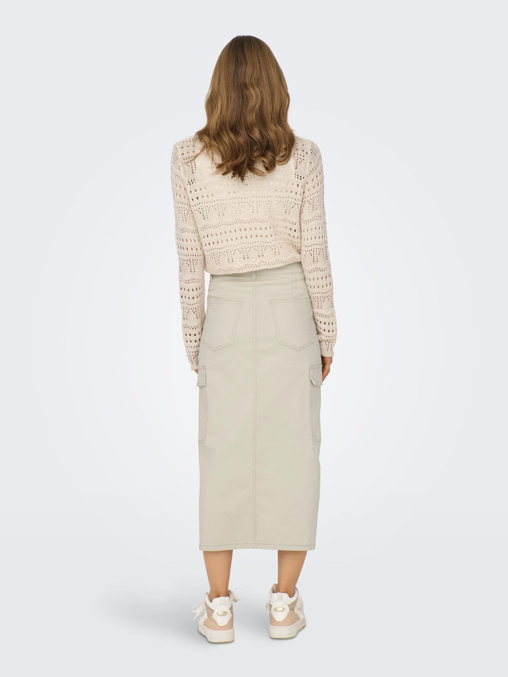 Jacqueline de Yong gebreide pullover beige – dames