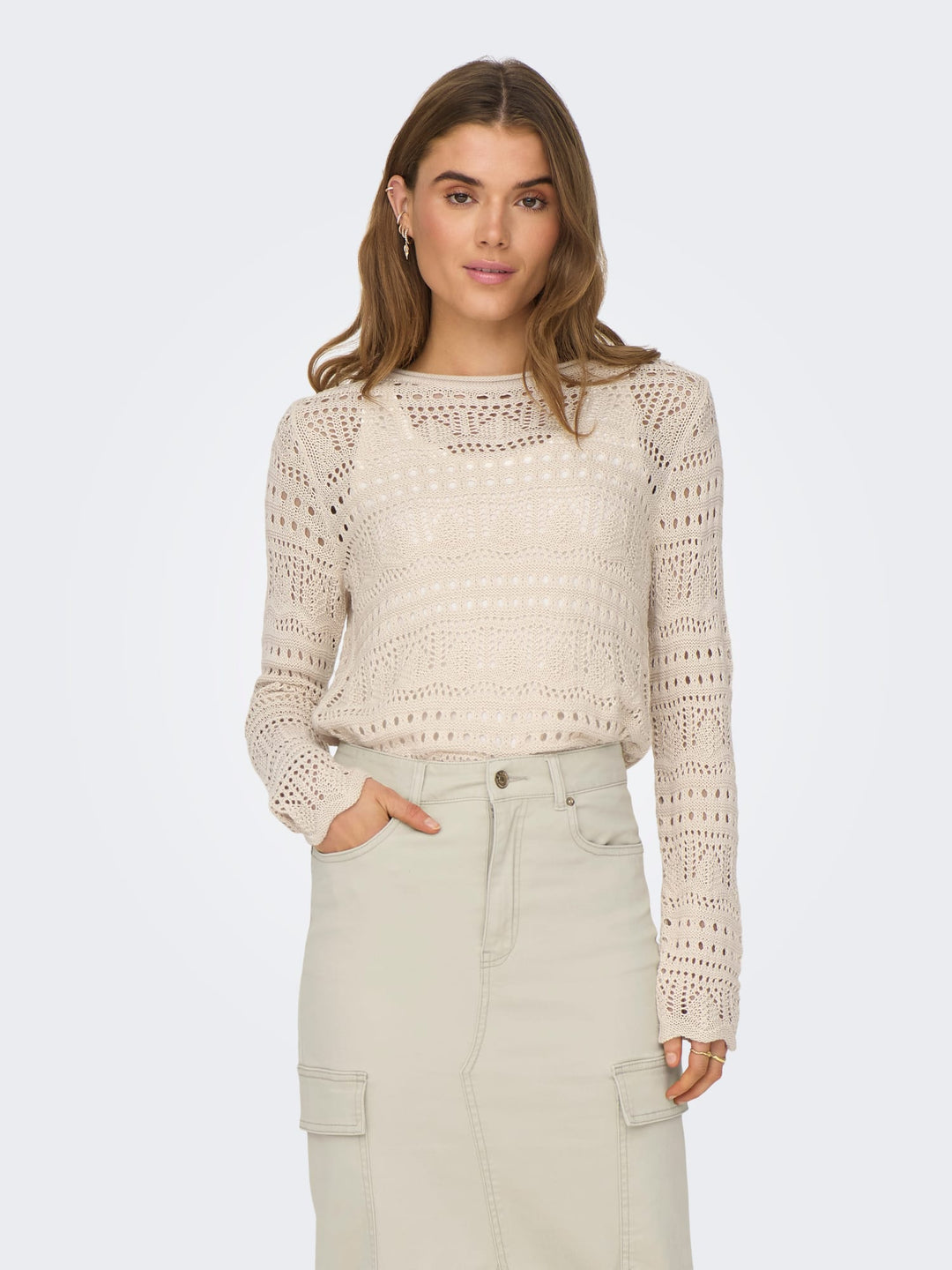 jacqueline de yong 15287384 Sun trui dames beige