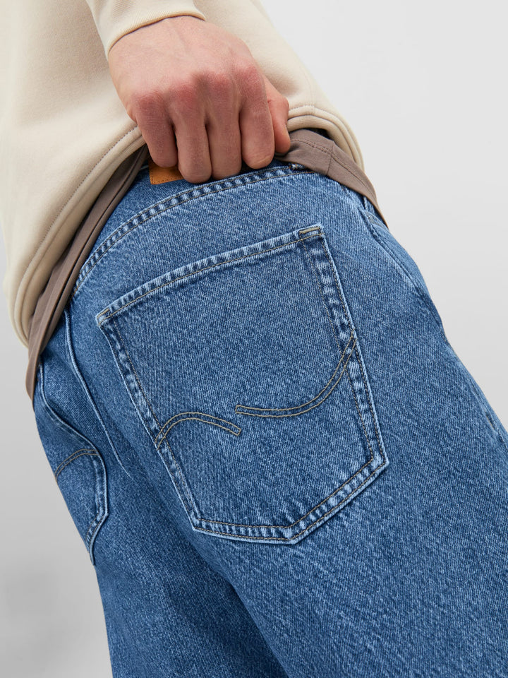 Jack &amp; Jones 12236078 alex jeans low croth-baggy fit blue denim - L32