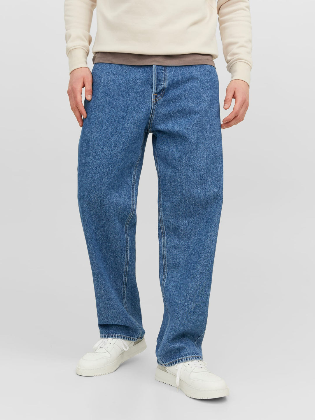 Jack &amp; Jones 12236078 alex jeans low croth-baggy fit blue denim - L32