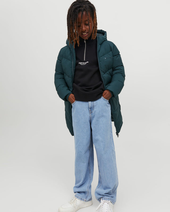 Jack & Jones Kids baggy fit jeans blauw – jongens - Blue Denim