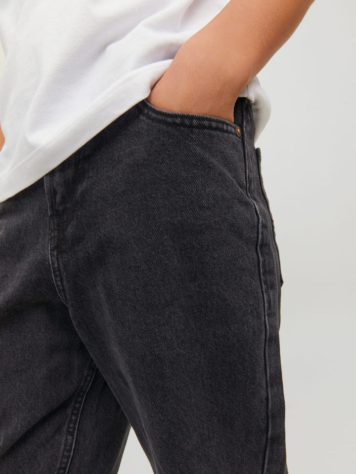 Jack & Jones Kids jeans loose fit zwart denim – jongens - Black Denim