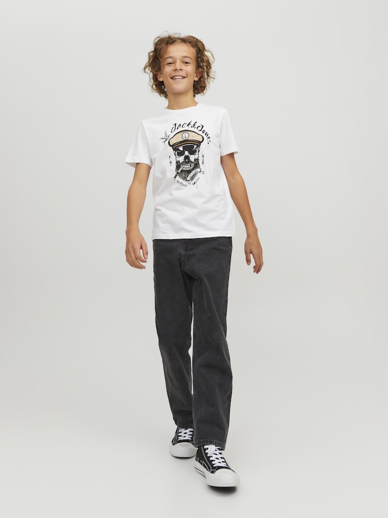 Jack & Jones Kids jeans loose fit zwart denim – jongens - Black Denim