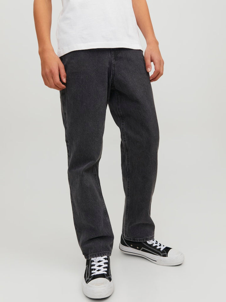 Jack & Jones Kids jeans loose fit zwart denim – jongens - Black Denim
