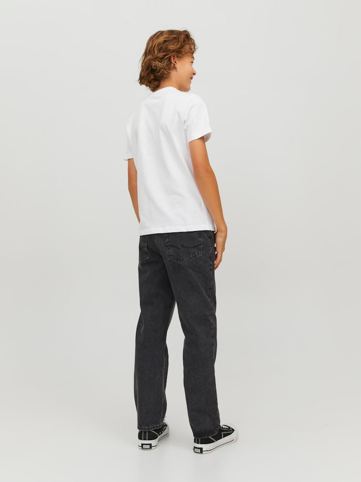 Jack & Jones Kids jeans loose fit zwart denim – jongens - Black Denim