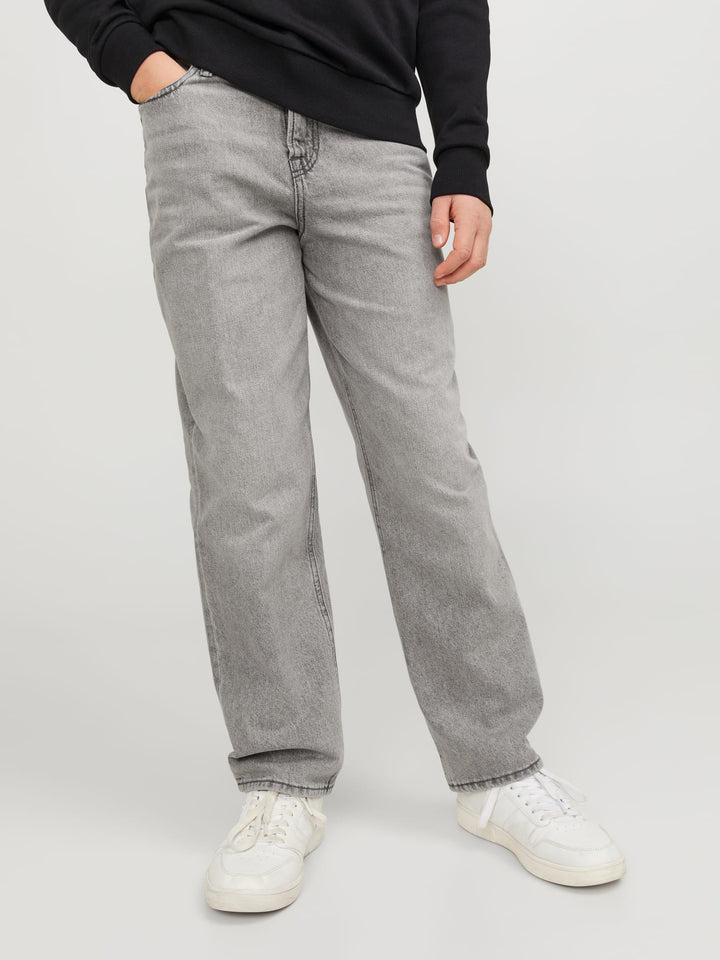 Jack & Jones Kids jeans loose fit grijs - jongens - Grey Denim