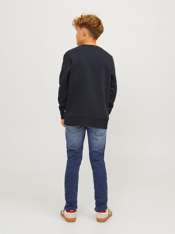 Jack & Jones Kids slim fit jeans Glenn – jongens - Blue Denim