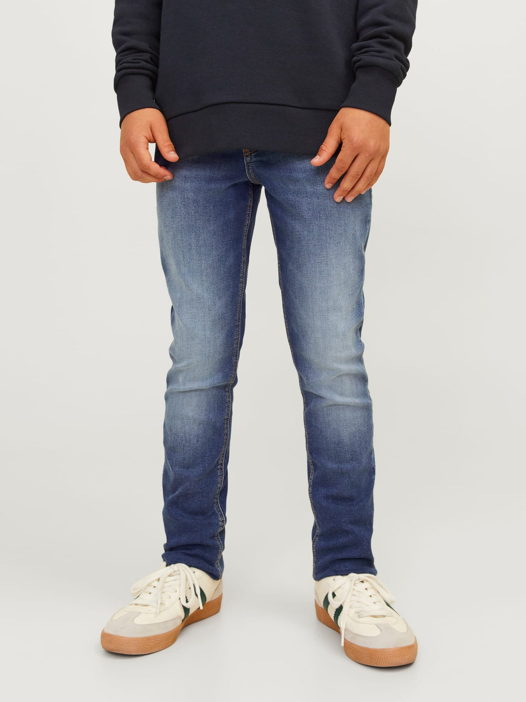 Jack & Jones Kids slim fit jeans Glenn – jongens - Blue Denim