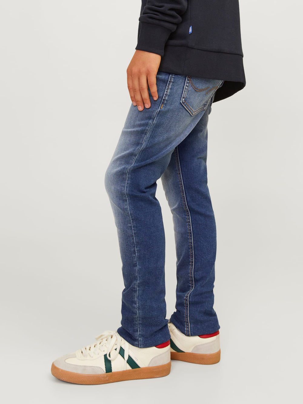 Jack & Jones Kids slim fit jeans Glenn – jongens - Blue Denim