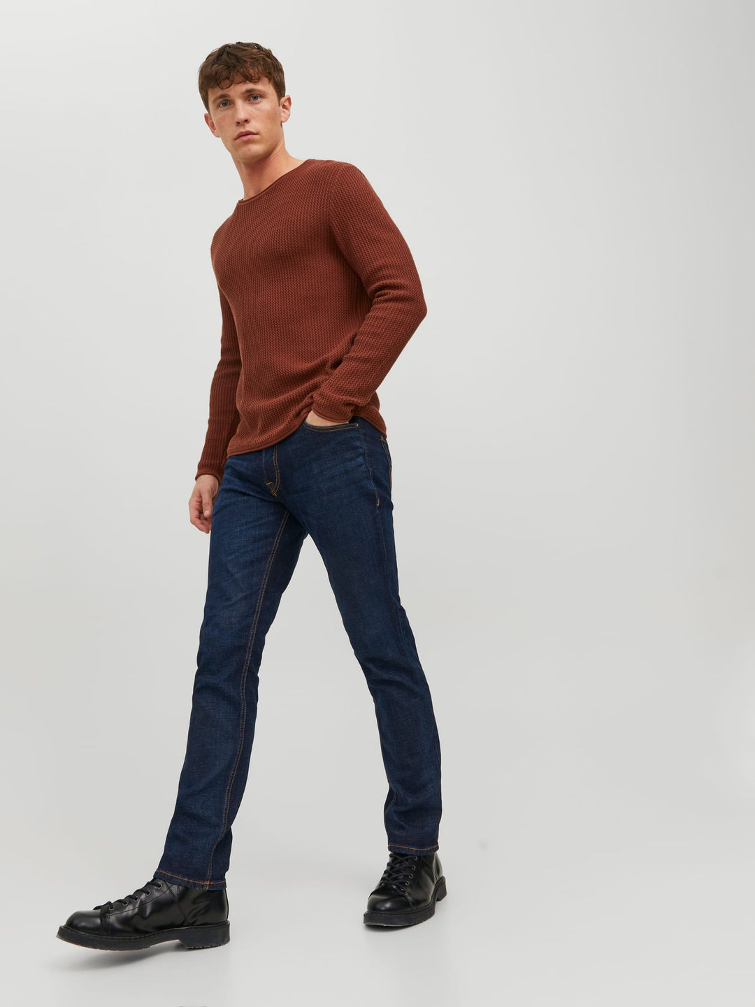 Jack & Jones JWHCLARK jeans regular fit – heren - Blue Denim - L36