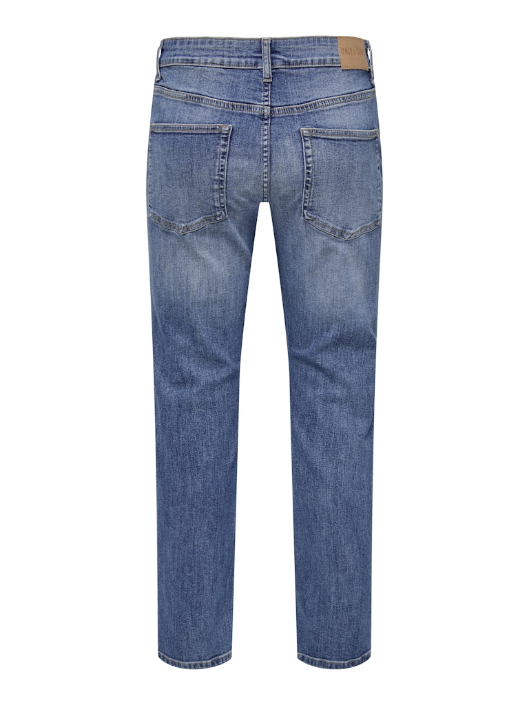 ONLY & SONS weft jeans regular fit – heren - Blue Denim - L34