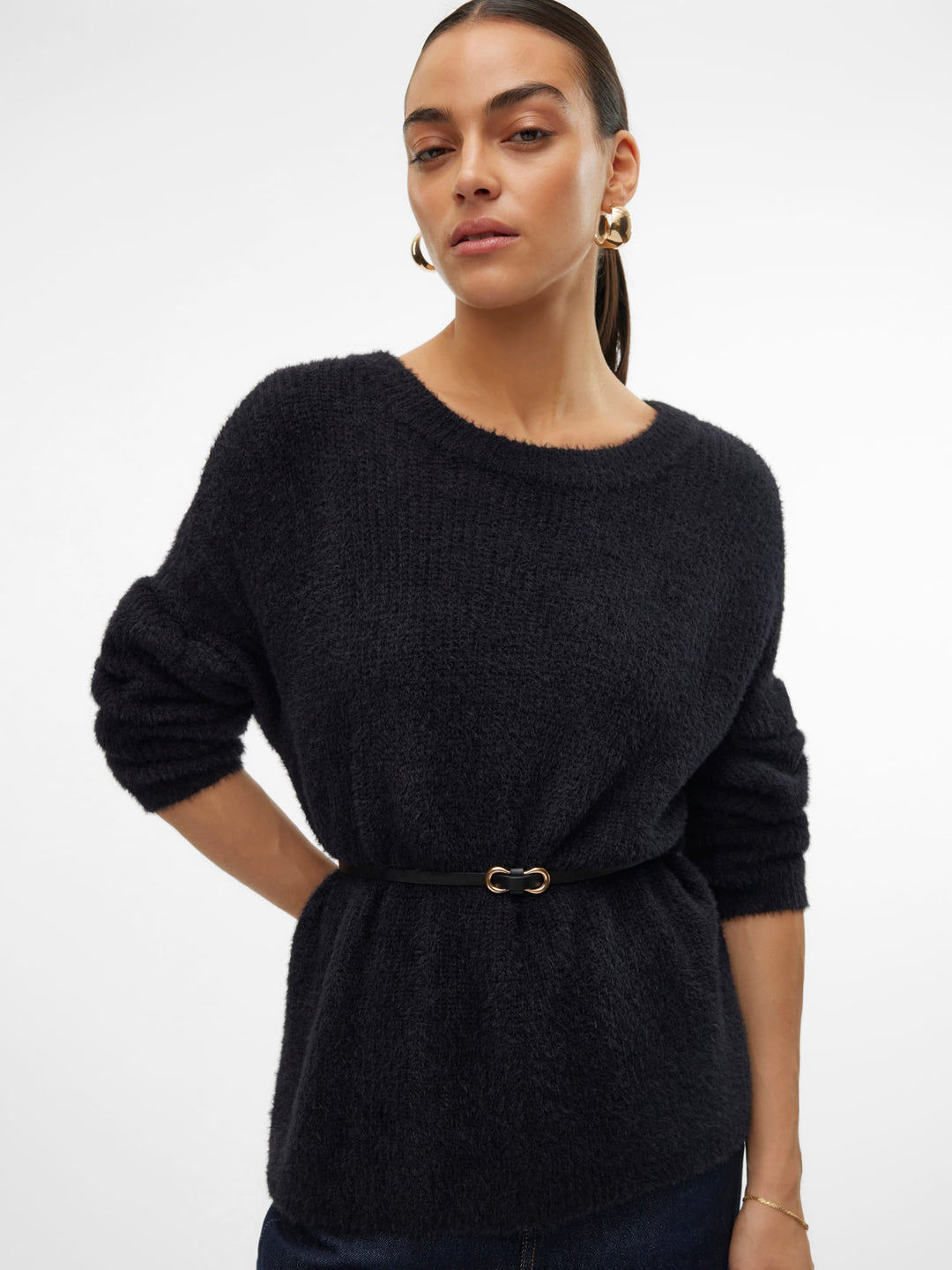 VERO MODA 10310876 Puff – dames trui zwart
