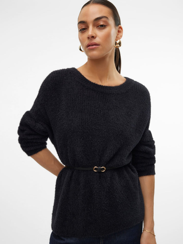 VERO MODA 10310876 Puff – dames trui zwart