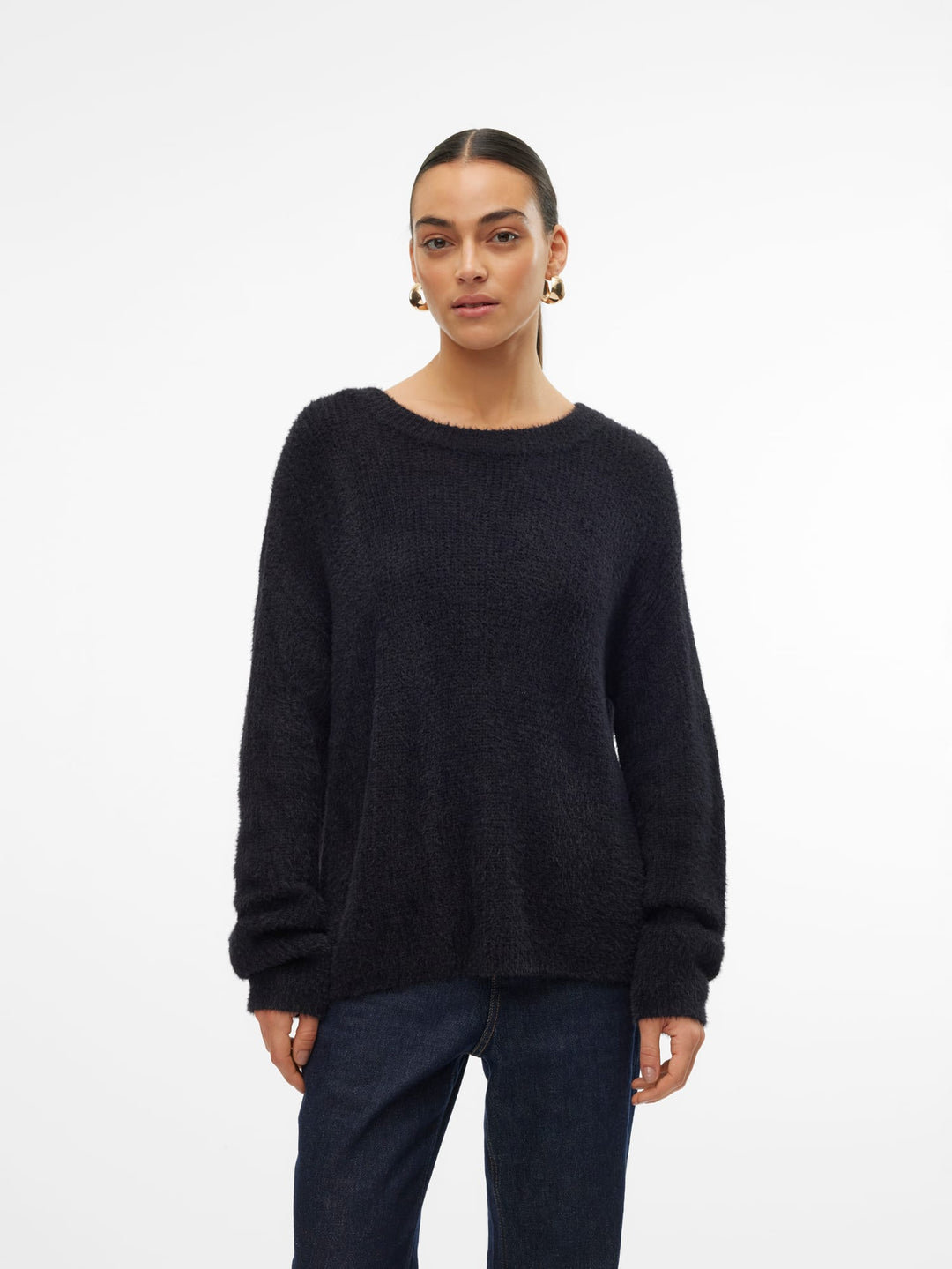 VERO MODA 10310876 Puff – dames trui zwart