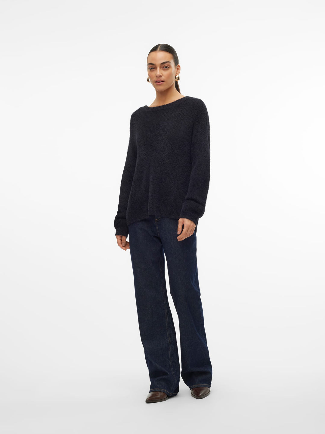 VERO MODA 10310876 Puff trui dames zwart