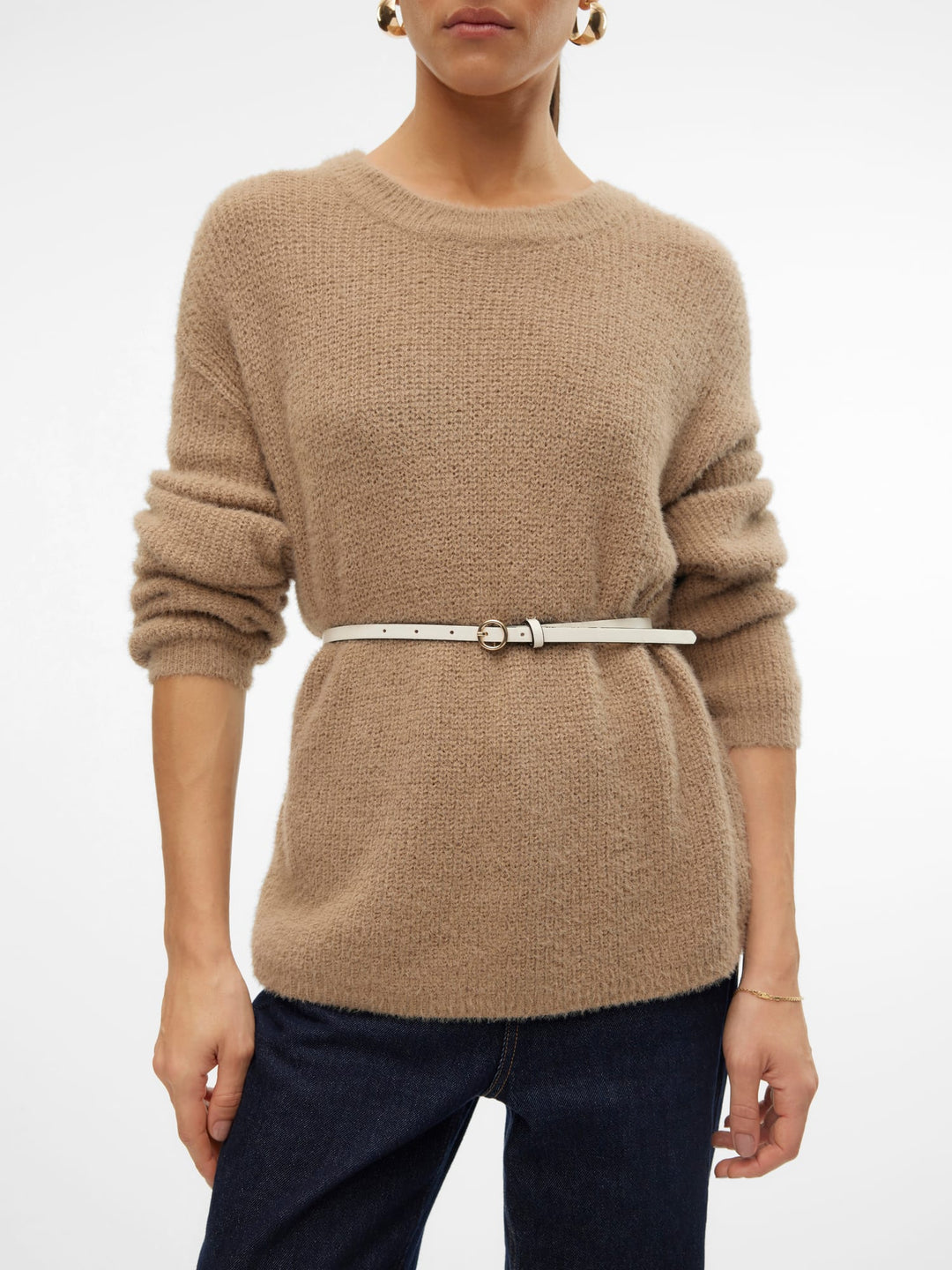 VERO MODA 10310876 Puff trui taupe – dames