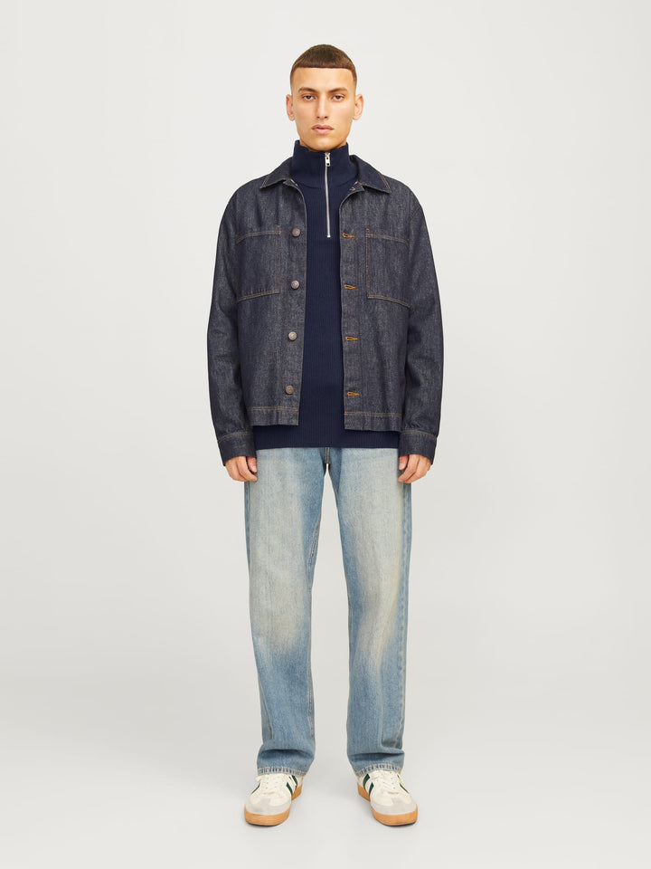Jack & Jones gebreide pullover navy – heren