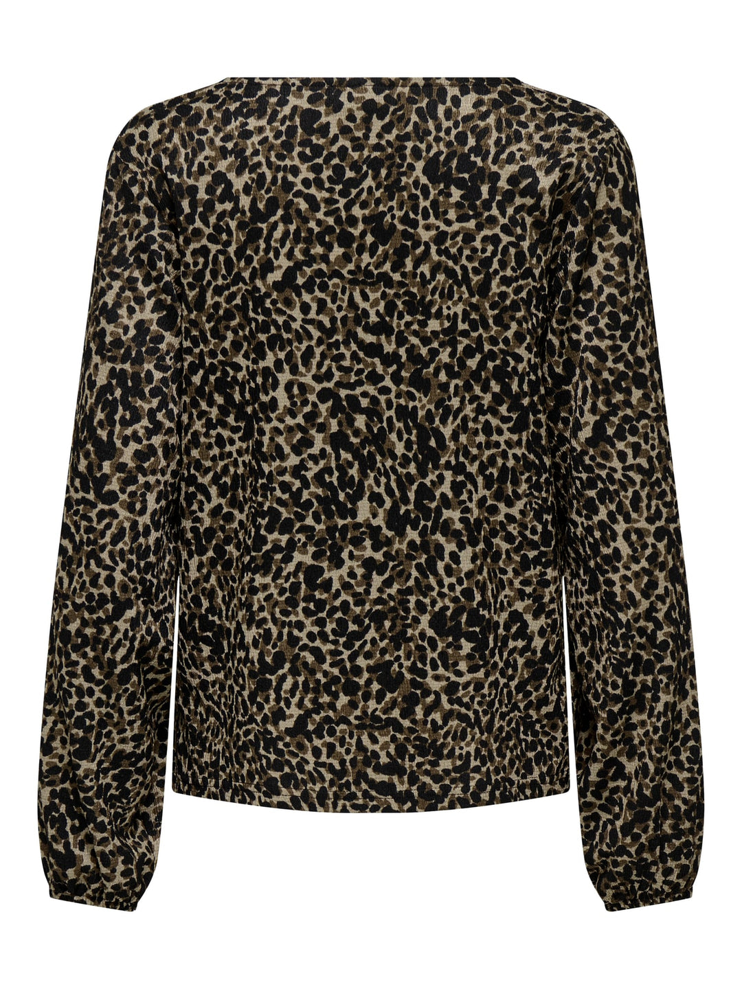 Jacqueline de Yong JDYJULIA L/S V-NECK TOP – dames - Bruin Dessin