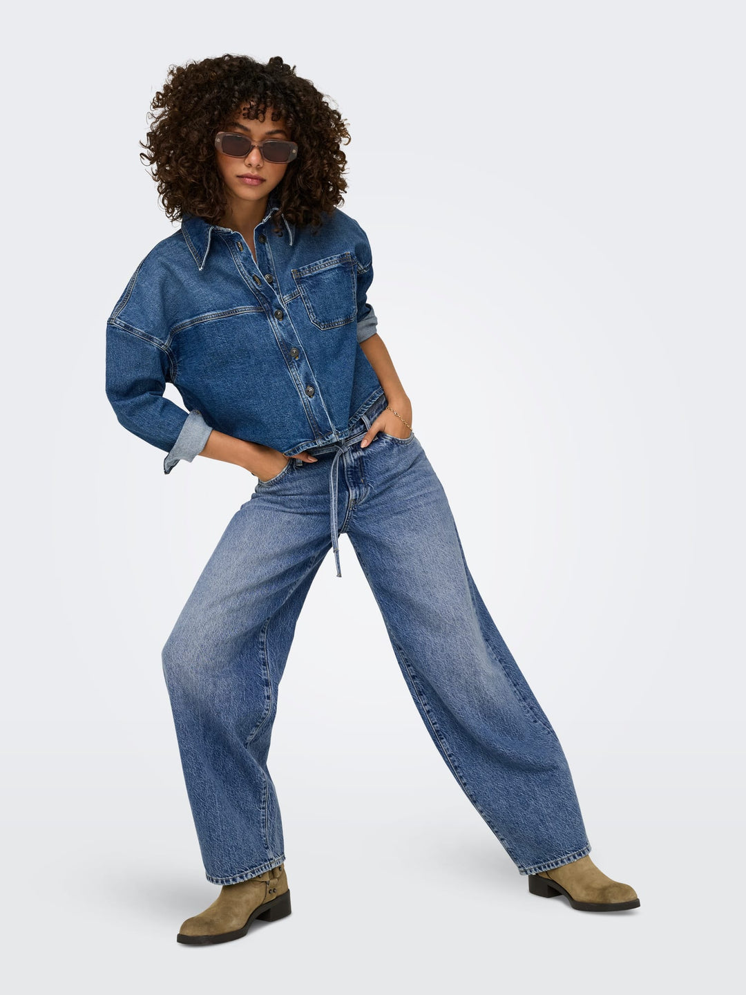 Only 15325796 Gianna jeans regular-straight fit dames blue denim - L30