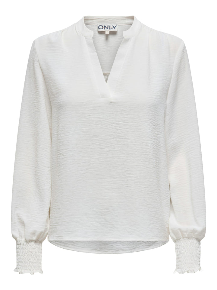 Only Mette blouse off-white – dames top