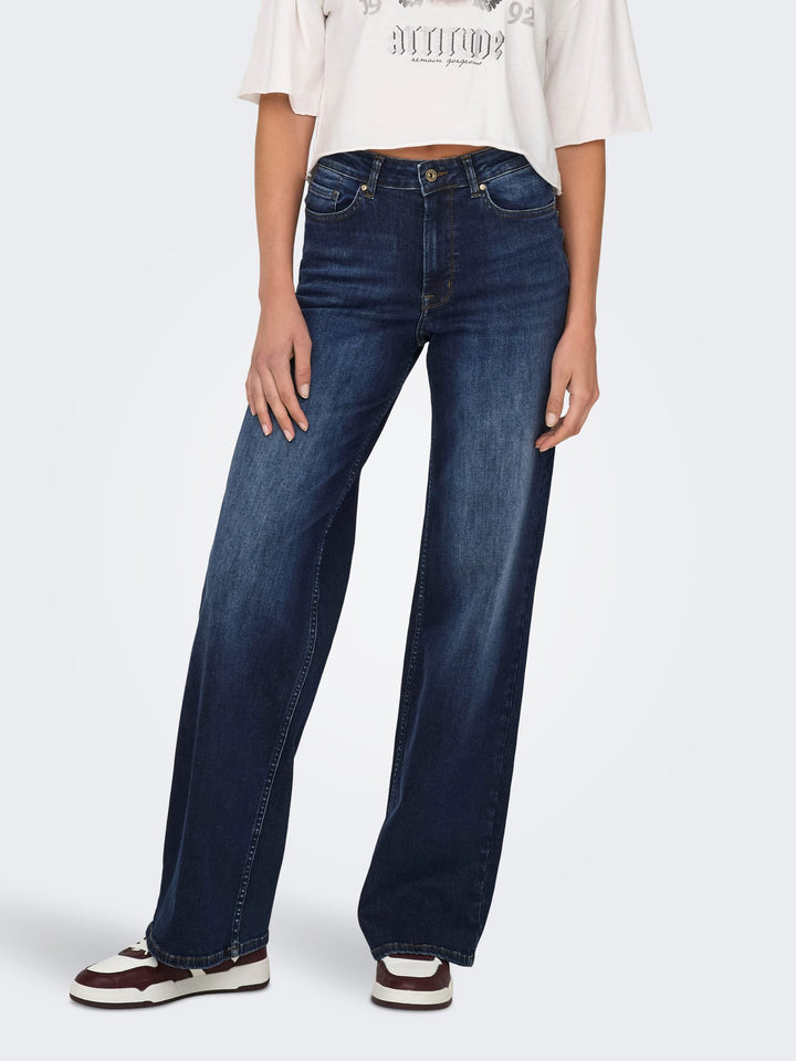 Only Madison jeans loose fit – dames - Blue Denim - L34