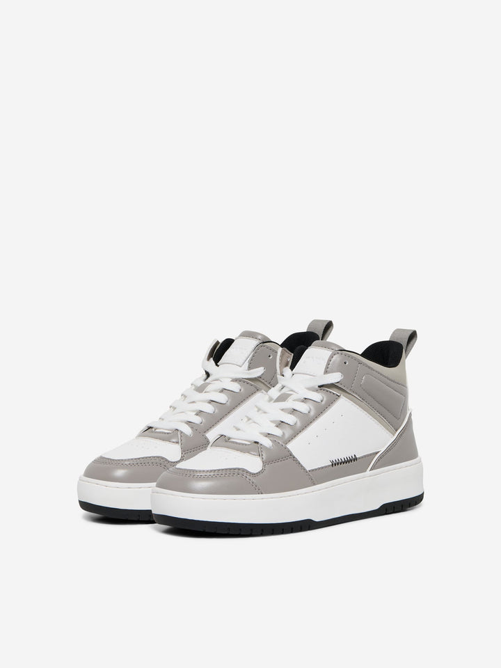 Only ONLSAPHIRE-2 PU HIGH SNEAKER antraciet – dames