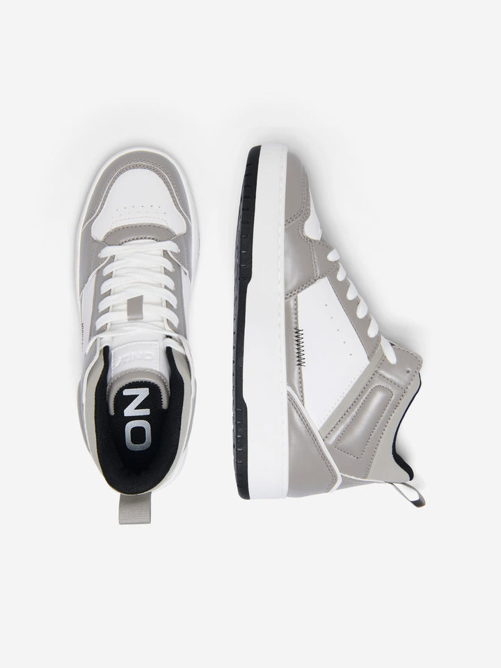 Only ONLSAPHIRE-2 PU HIGH SNEAKER antraciet – dames