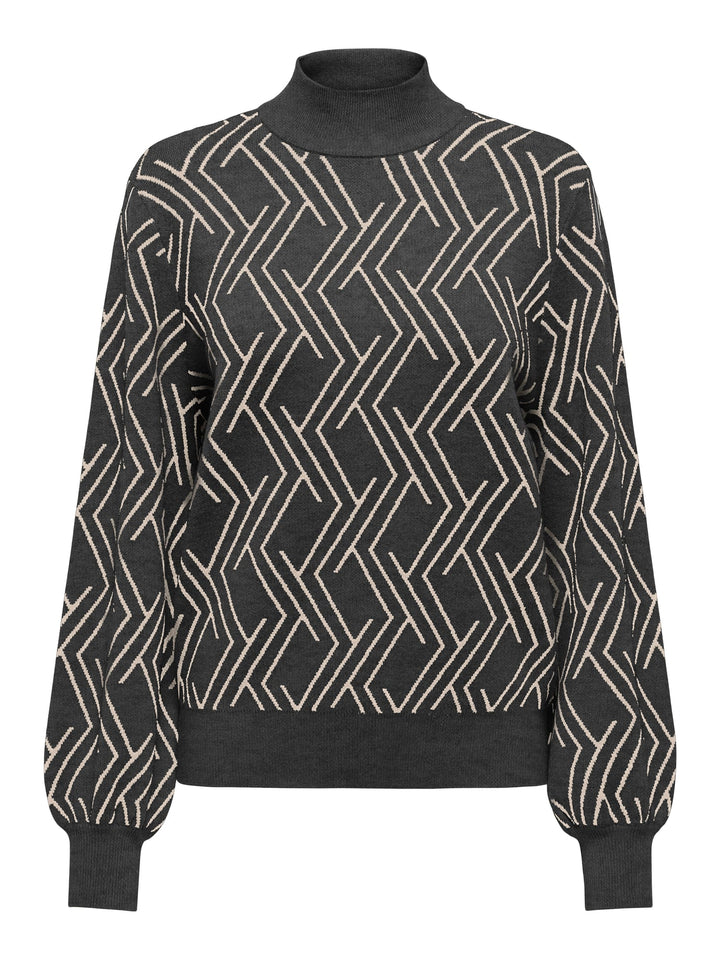 Only 15327635 Anny trui dames grijs dessin