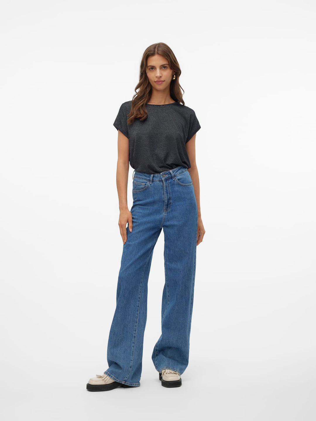VERO MODA 10250488 lava T-shirt dames – zwart dessin