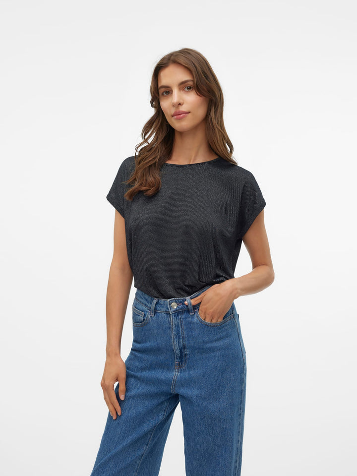 VERO MODA 10250488 lava T-shirt dames – zwart dessin