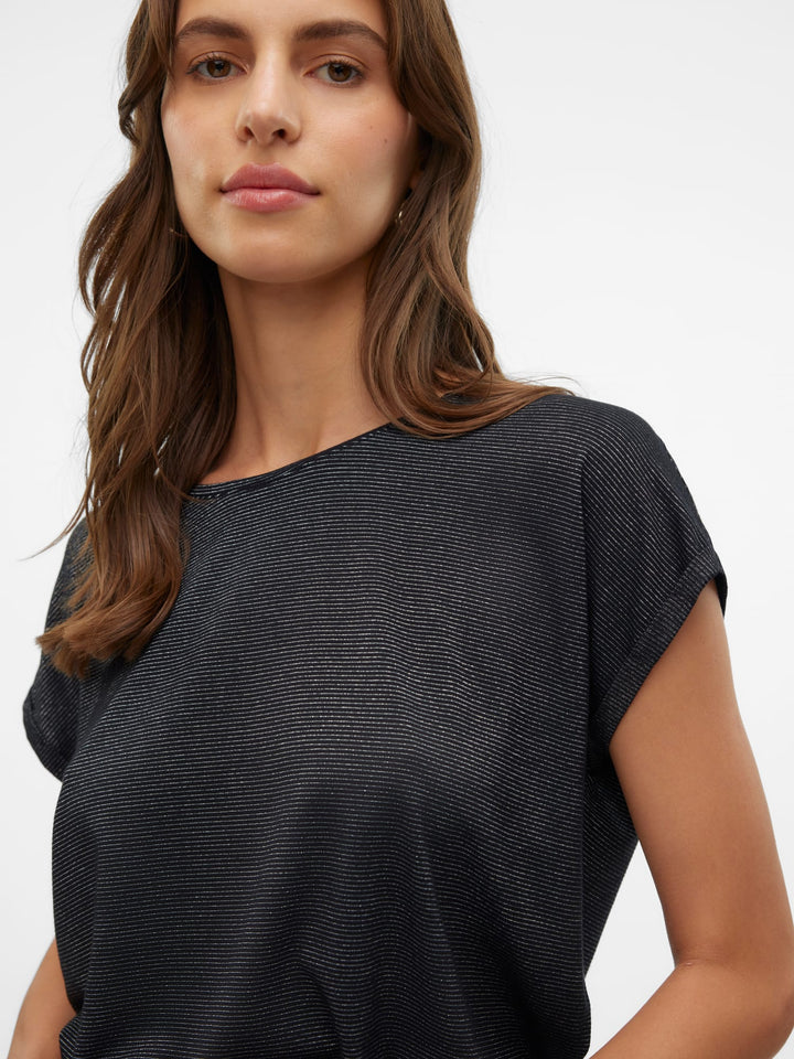 VERO MODA 10250488 lava T-shirt dames – zwart dessin