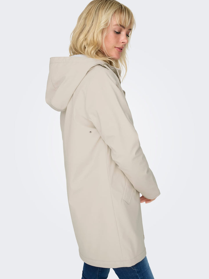 Only ONLSALLY regenjas beige – dames